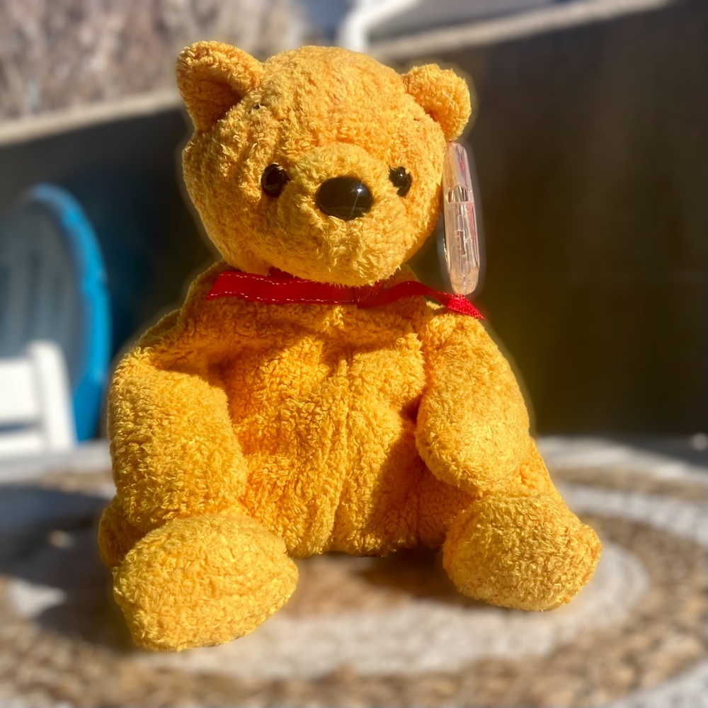 TY Beanie Baby .. Poopsie the Bear .. MWMT